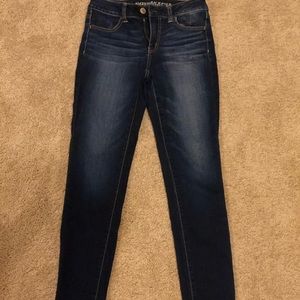 High Rise Dark wash jeggings